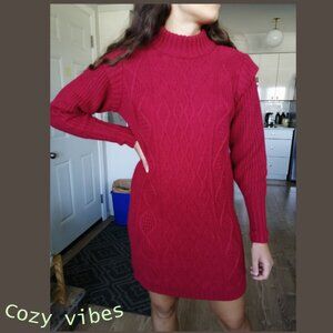 Joe Fresh Knit Dress Red S